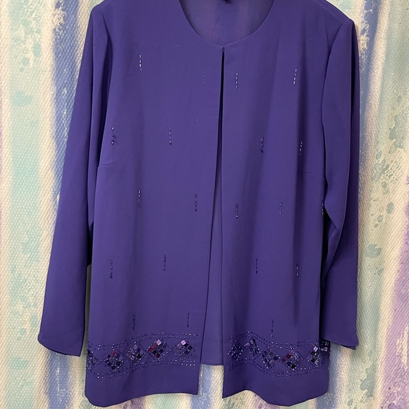 Violet Monteè collection long blazer jacket - Picture 2 of 13